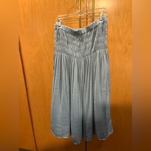 Ryegrass icy blue Ruched Skirt